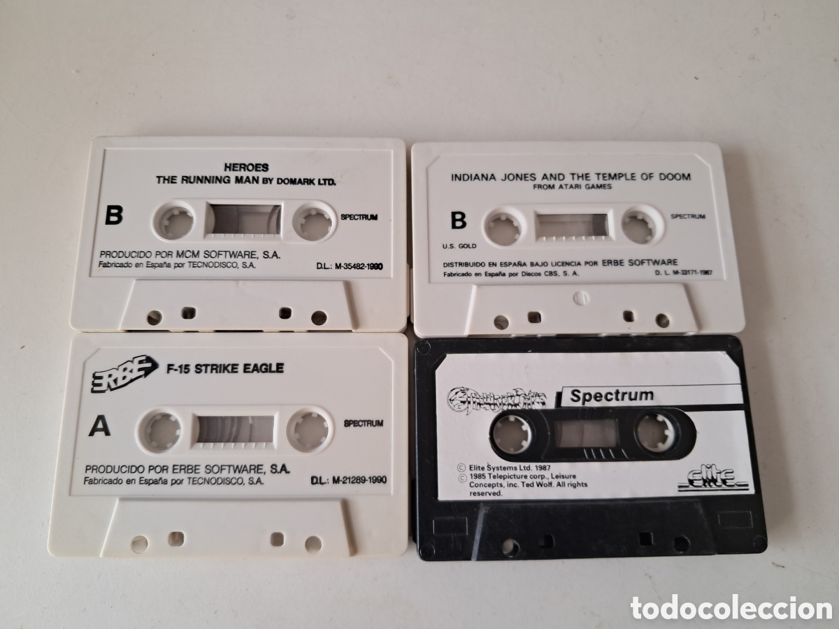 Videojuegos y consolas: LOTE 4 CINTAS SPECTRUM. SIN CAJAS. - Foto 1