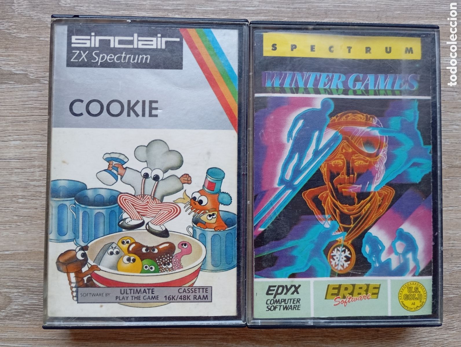 Videojuegos y Consolas: Winter Games y Cookie zx spectrum