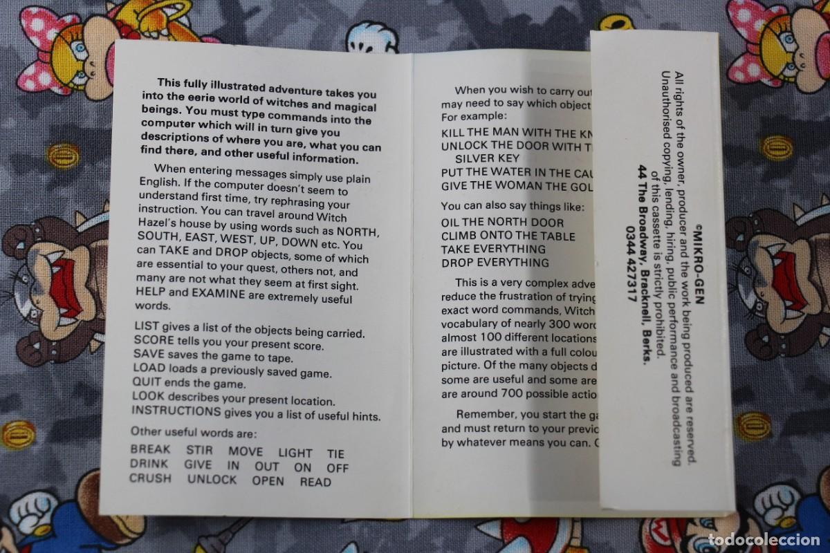 Videojuegos y consolas: SPECTRUM MIKRO-GEN THE WITCHS CAULDRON EN INGLES - Foto 3
