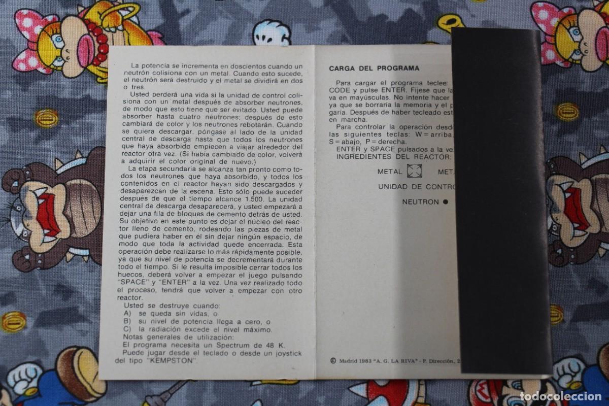 Videojuegos y consolas: SPECTRUM GEMINI LEISURE SOFTWARE REACTOR EN ESPA&Ntilde;OL - Foto 3