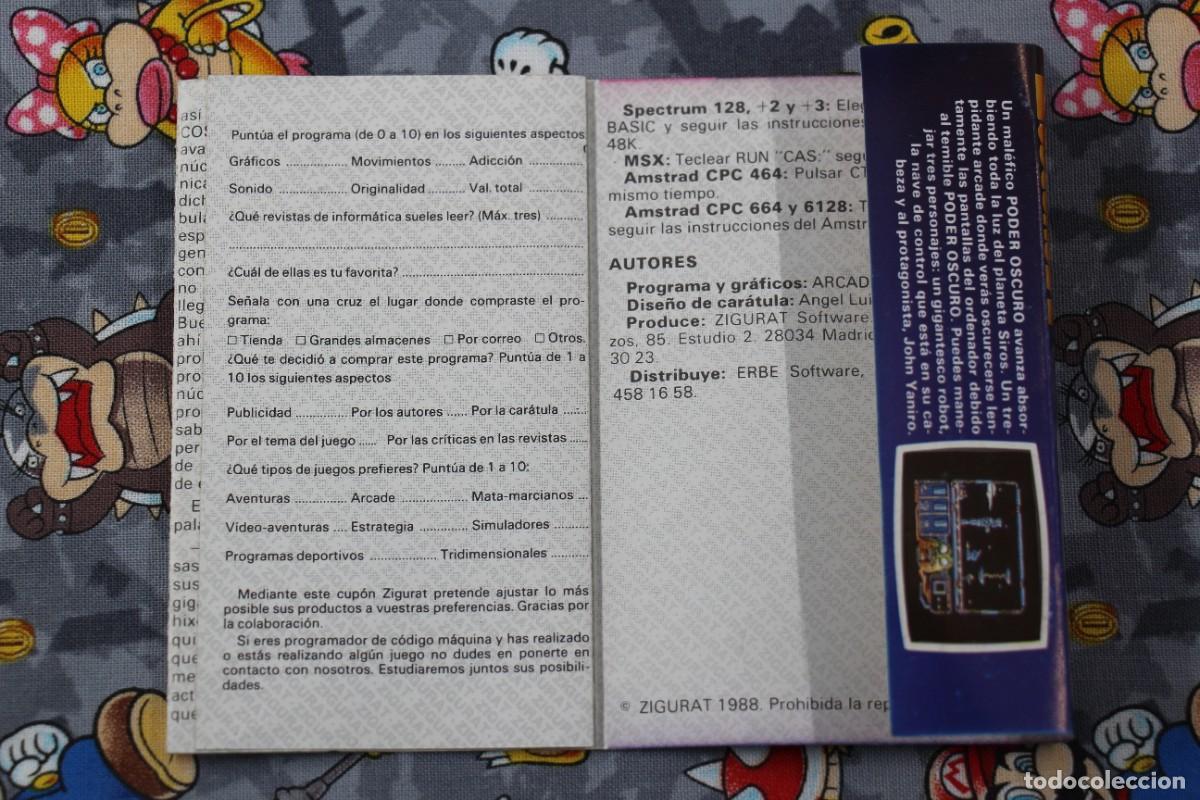Videojuegos y consolas: SPECTRUM ZIGURAT ARCADIA EL PODER OSCURO EN ESPA&Ntilde;OL - Foto 3