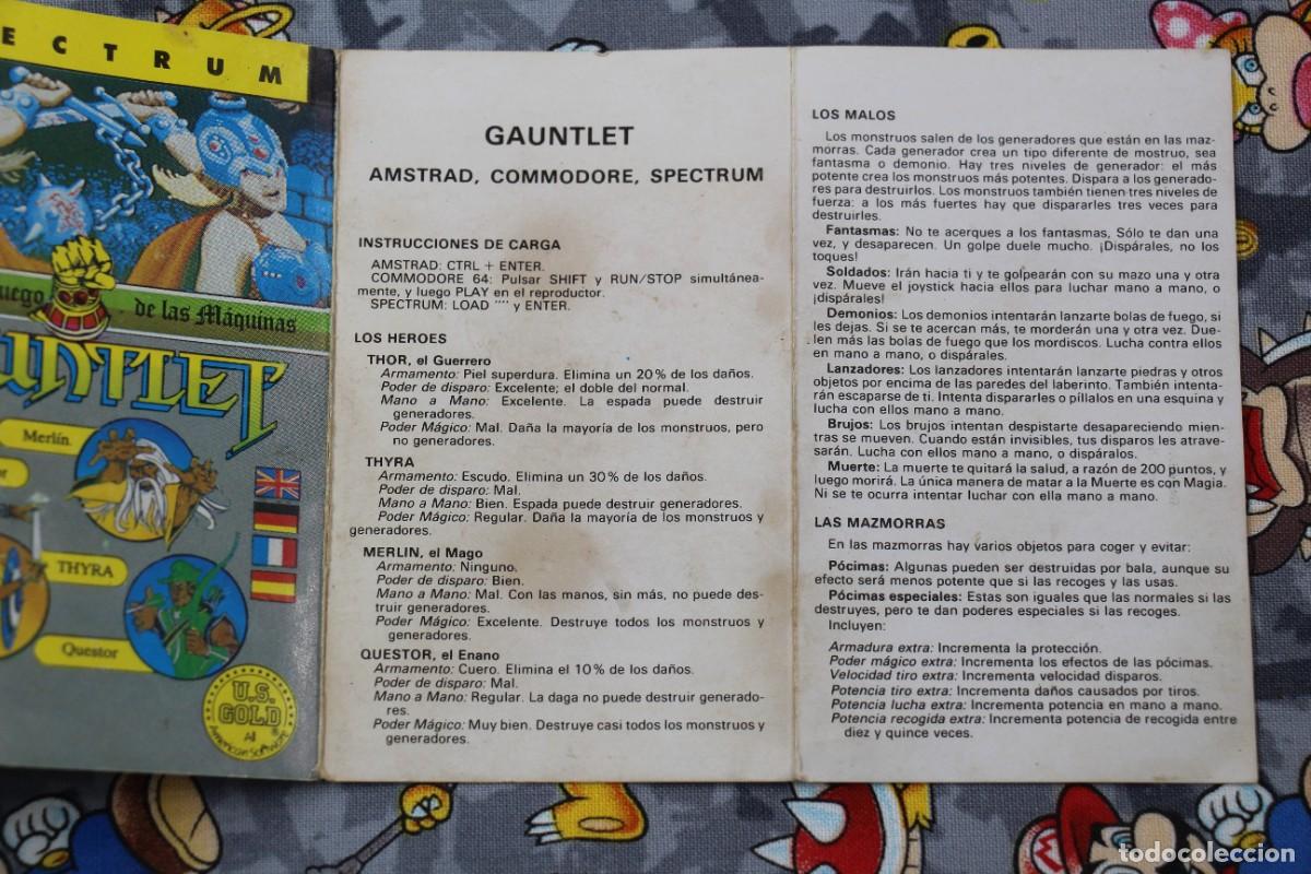 Videojuegos y consolas: SPECTRUM ERBE GAUNTLET EN ESPA&Ntilde;OL - Foto 3