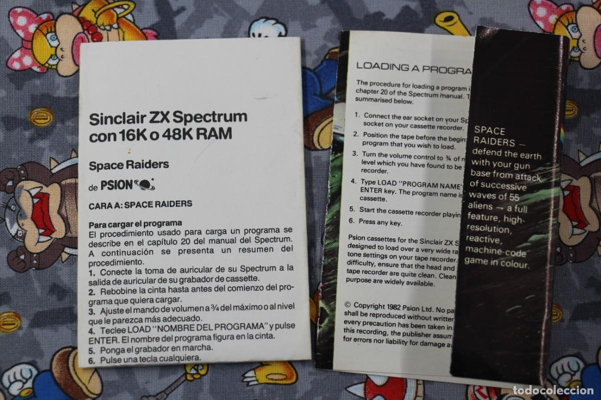 Videojuegos y consolas: SPECTRUM SPACE RAIDERS EN ESPA&Ntilde;OL - Foto 3