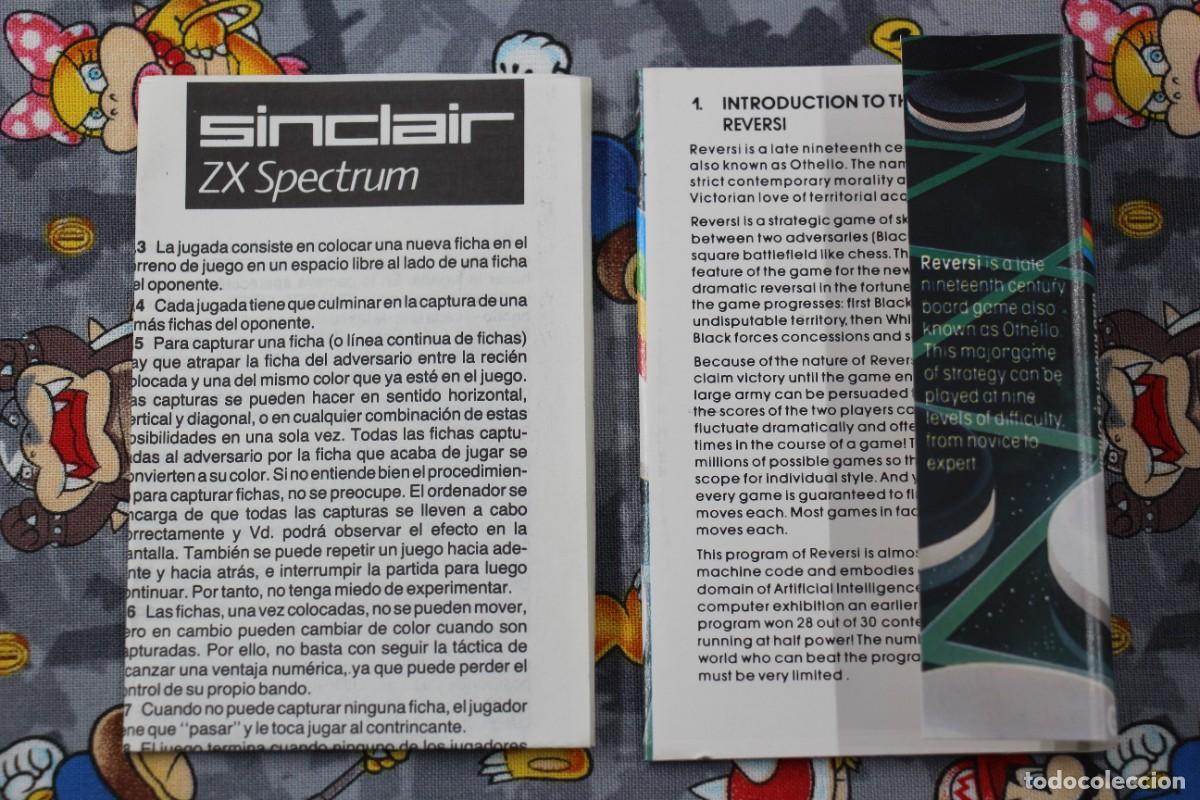 Videojuegos y consolas: SPECTRUM REVERSI ALSO KNOWN AS OTHELLO EN ESPA&Ntilde;OL - Foto 3