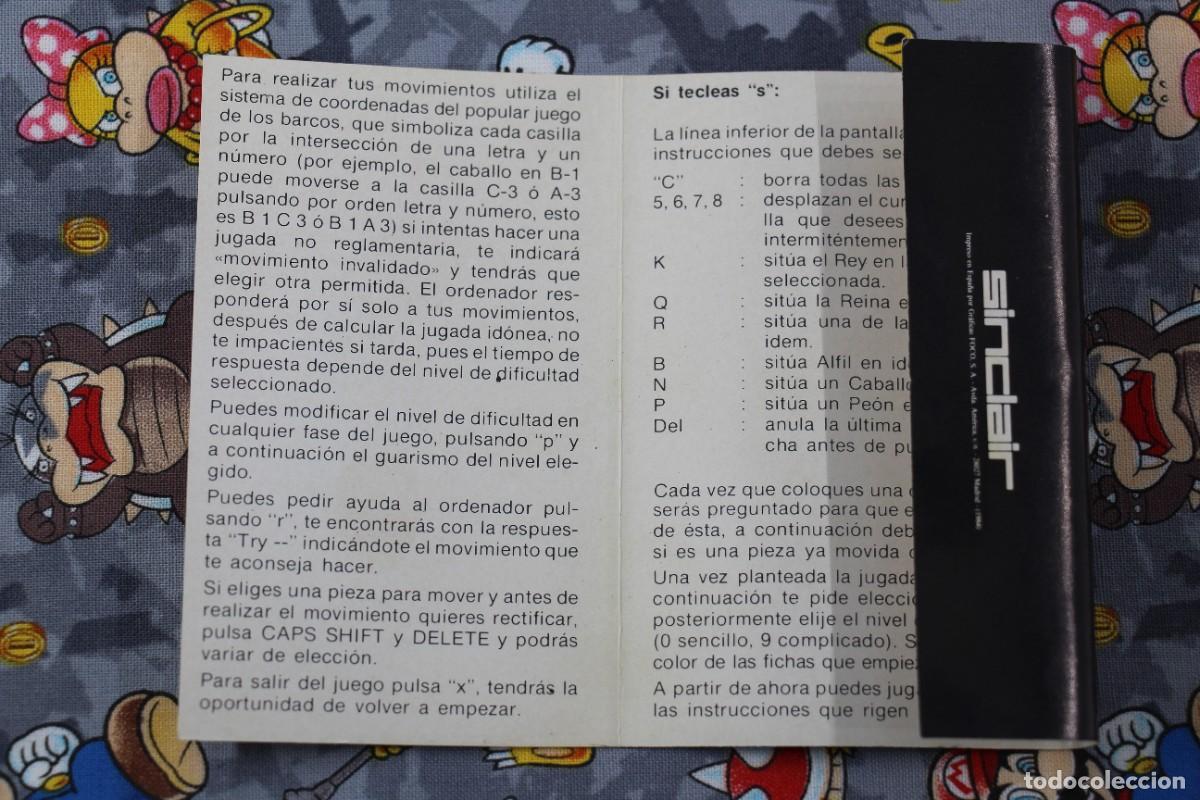 Videojuegos y consolas: SPECTRUM AJEDREZ PARA MAESTROS EN ESPA&Ntilde;OL - Foto 3