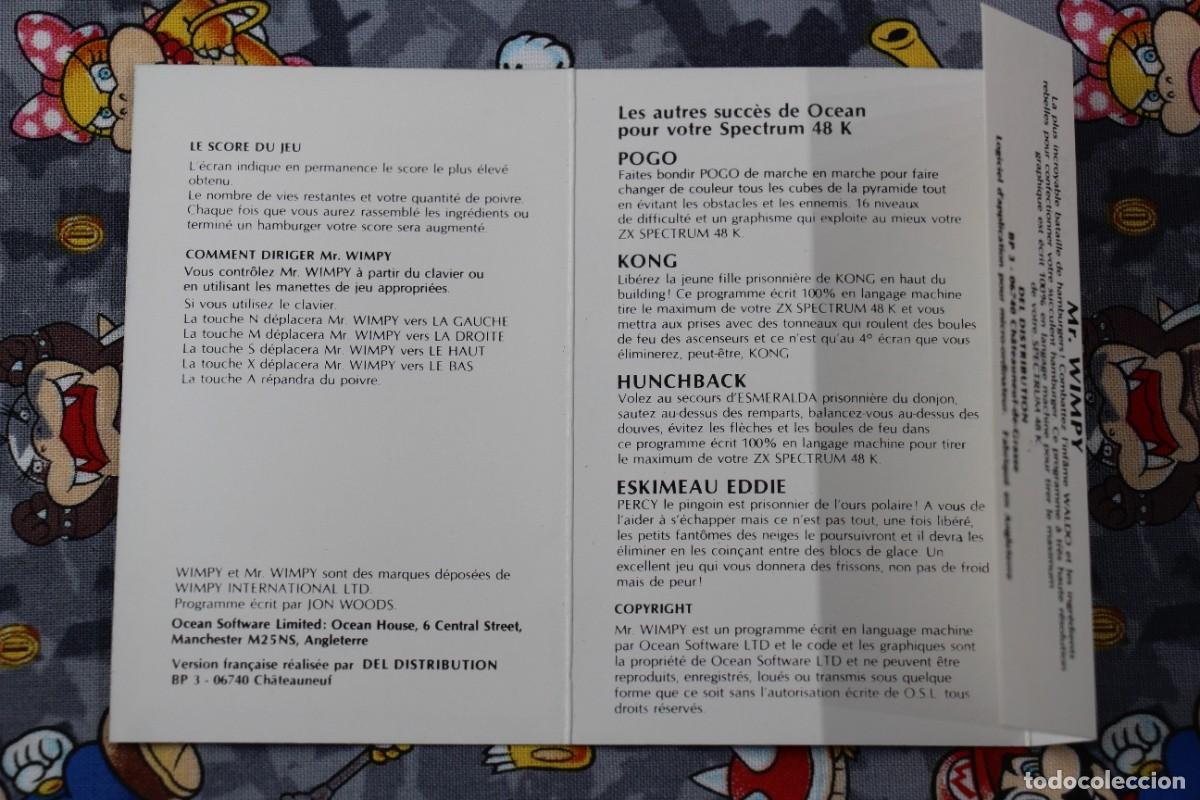 Videojuegos y consolas: SPECTRUM OCEAN MR. WIMPY EN FRANC&Eacute;S - Foto 3