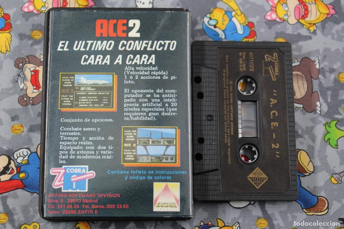 Videojuegos y consolas: SPECTRUM ESTUCHE ZAFIRO SOFTWARE ACE 2 EN ESPA&Ntilde;OL - Foto 2