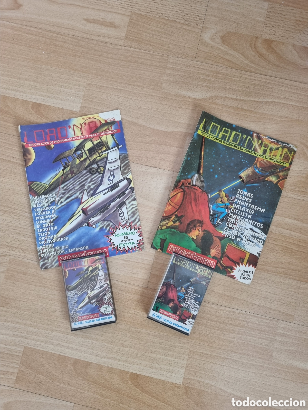 Videojuegos y Consolas: Lote 2 Juegos, Revistas y Cassettes Load N Run