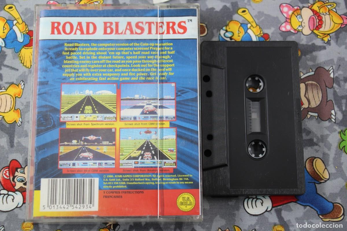 Videojuegos y consolas: SPECTRUM CINTA DOBLE ROAD BLASTERS EN INGLES - Foto 2
