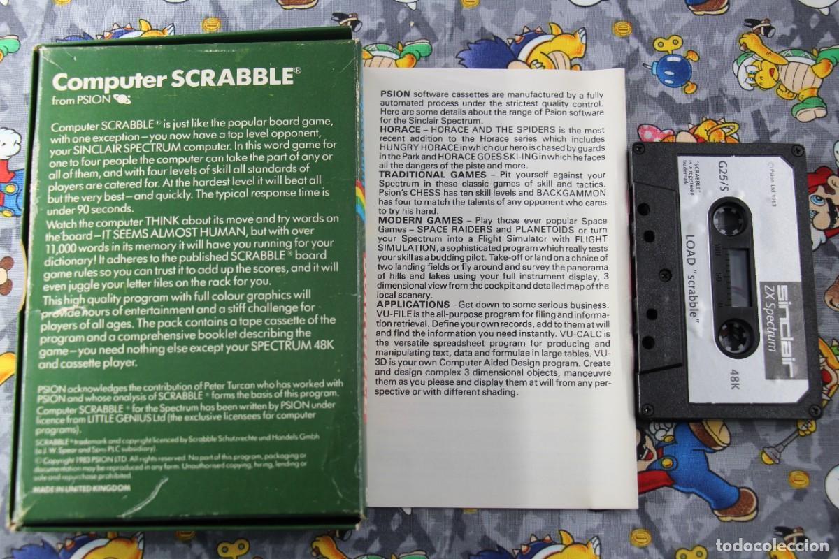 Videojuegos y consolas: SPECTRUM CAJA DE CARTON COMPUTER SCRABBLE EN INGLES - Foto 2