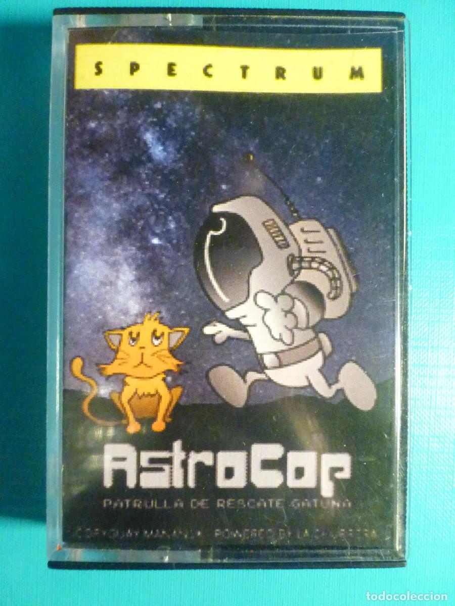 Videojuegos y Consolas: ✔ Car&aacute;tula + Caja p/ Juego Cinta de Cassette - AstroCop - Spectrum
