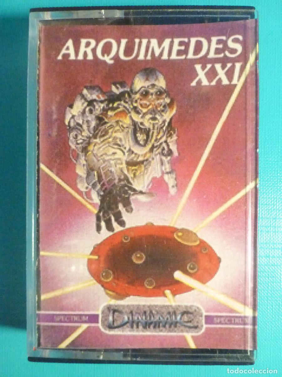 Videojuegos y Consolas: ✔ Car&aacute;tula + Caja p/ Juego Cinta de Cassette - Arqu&iacute;medes XXI - Spectrum - Dinamic