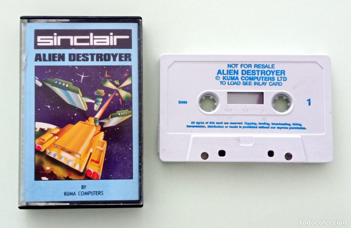Videojuegos y consolas: SPECTRUM 48K - ALIEN DESTROYER (SINCLAIR - KUMA COMPUTERS, 1982) - Foto 1