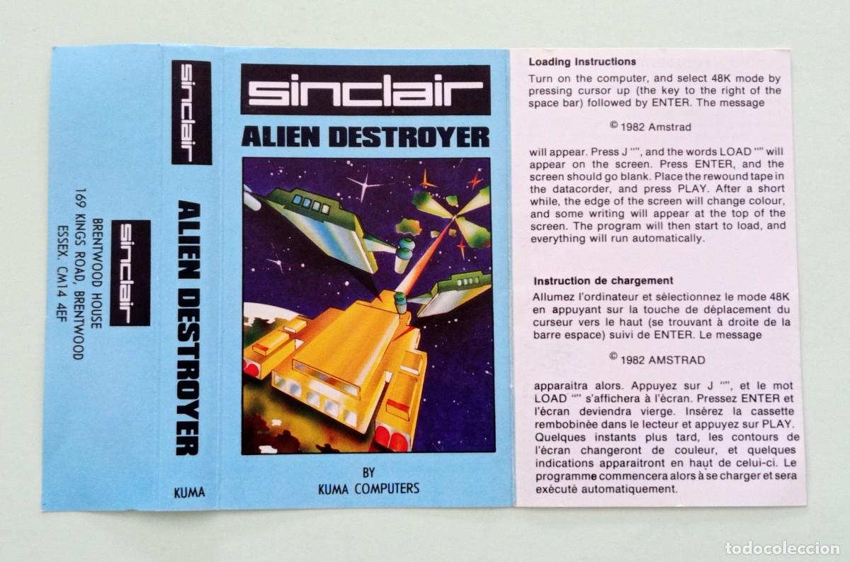 Videojuegos y consolas: SPECTRUM 48K - ALIEN DESTROYER (SINCLAIR - KUMA COMPUTERS, 1982) - Foto 4