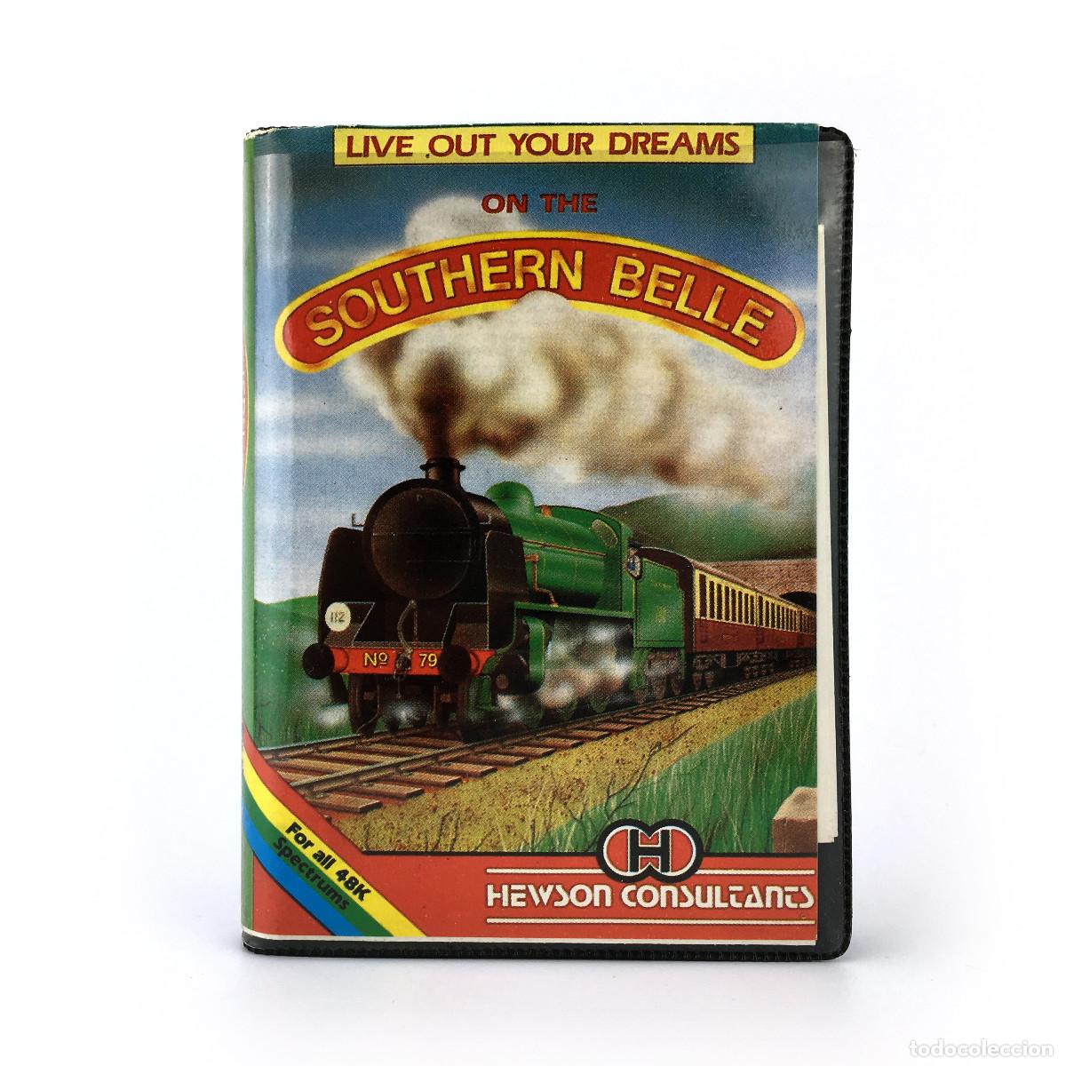 Videojuegos y Consolas: SOUTHERN BELLE ESTUCHE COMPLETO ERBE ESPA&Ntilde;A HEWSON 1985 SIMULADOR LOCOMOTORA TREN SPECTRUM CASSETTE
