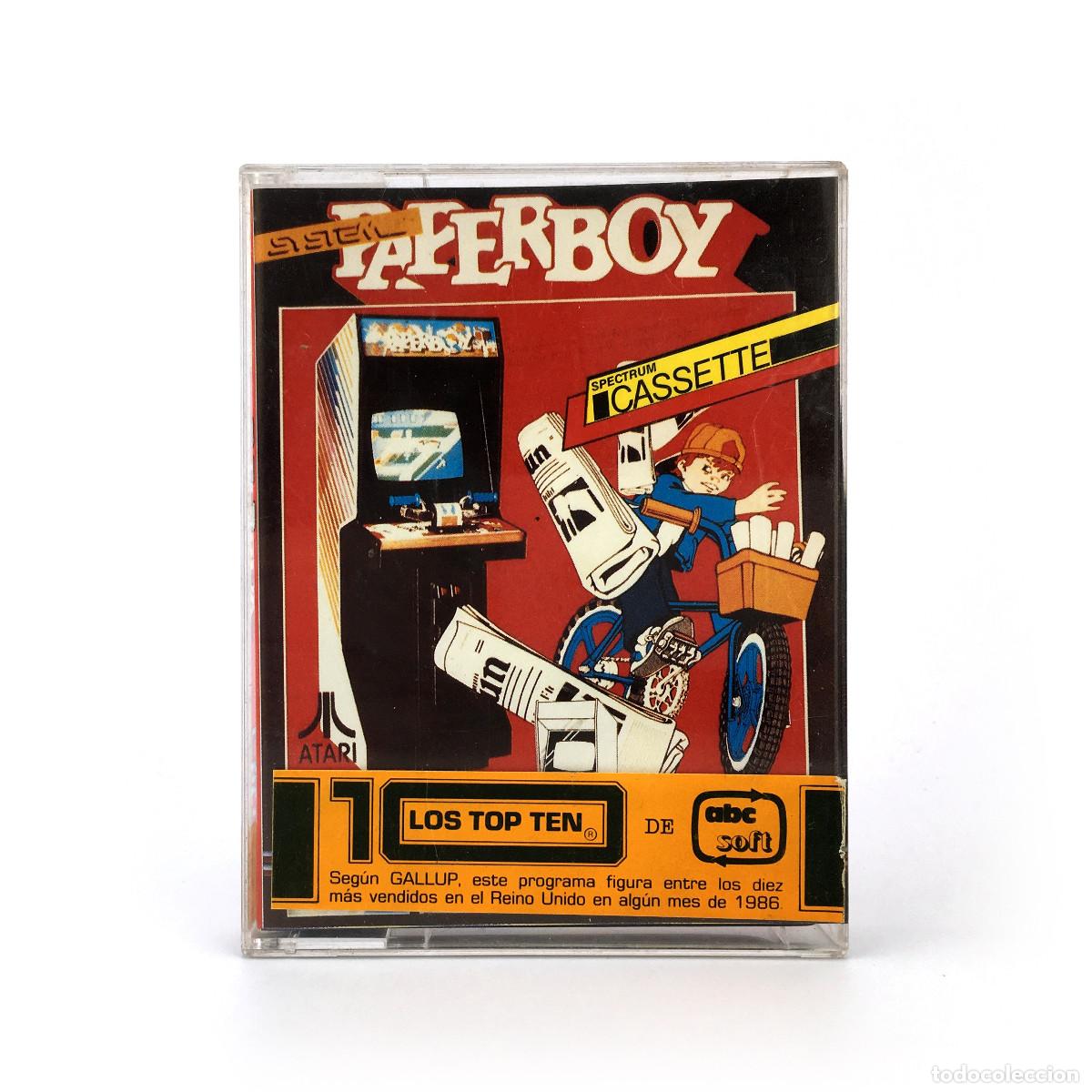 Videojuegos y Consolas: PAPER BOY ABC SOFT ESPA&Ntilde;A 1986 JUEGO BICICLETA REPARIDOR PERIODICOS PAPERBOY CINTA SPECTRUM CASSETTE
