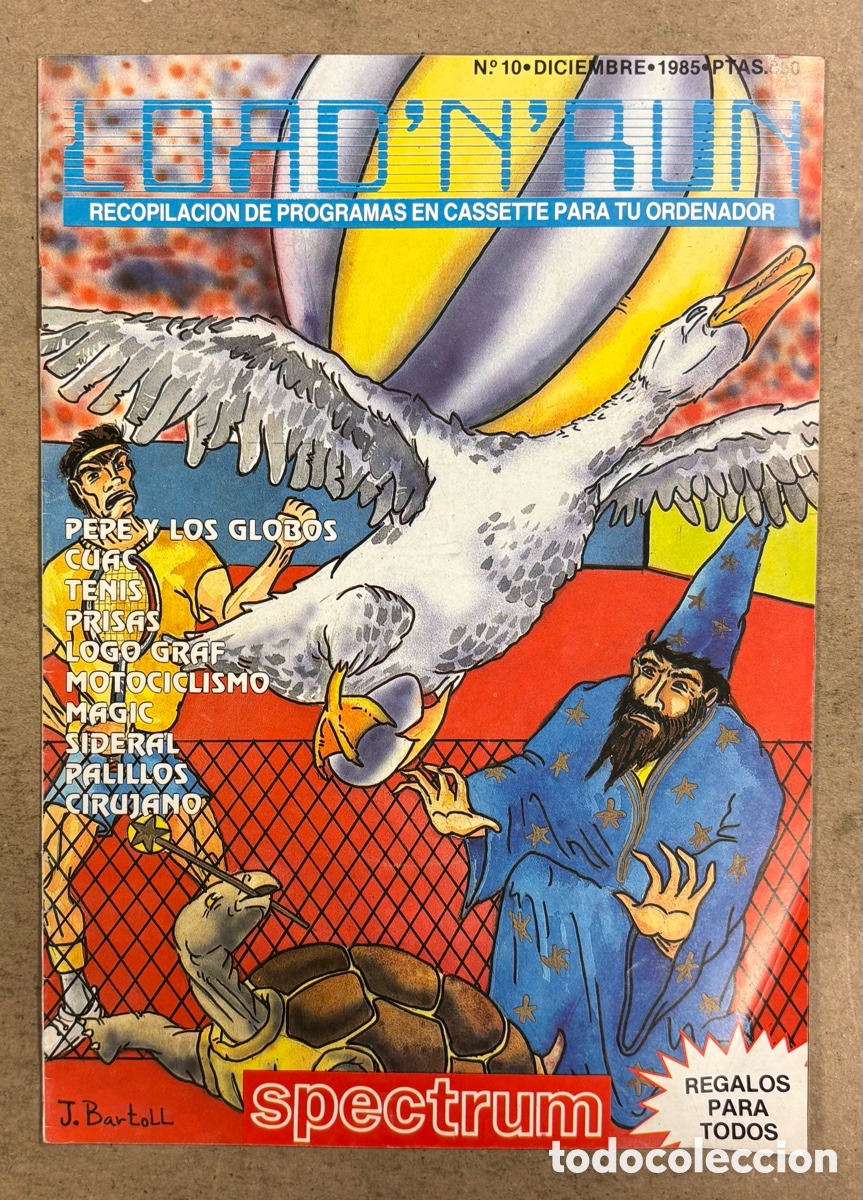 Videojuegos y Consolas: LOAD &lsquo;N&rsquo; RUN SPECTRUM N&deg; 10 (1985). RECOPILACI&Oacute;N DE PROGRAMAS EN CASETE PARA TU ORDENADOR.