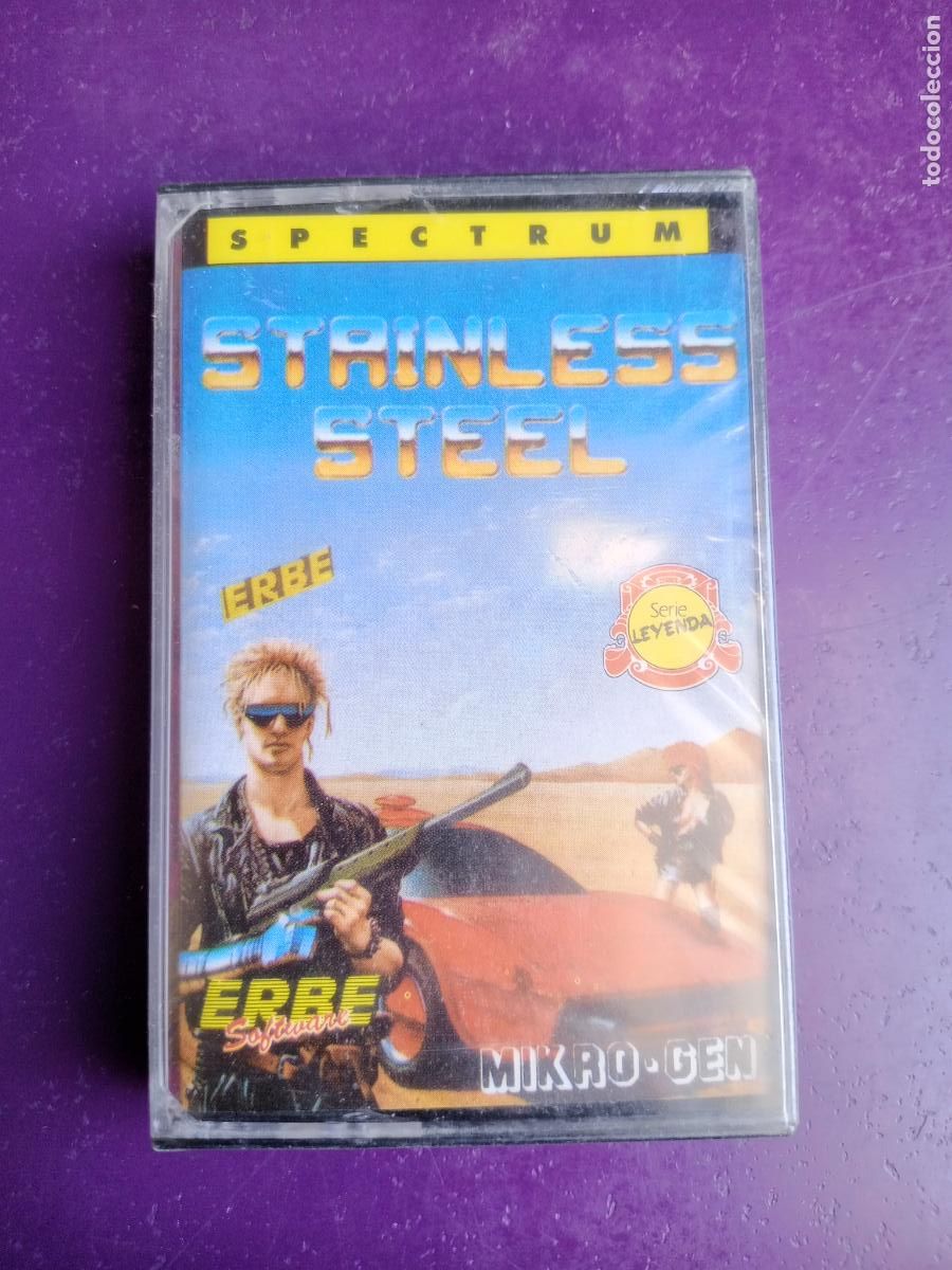 Videojuegos y Consolas: STAINLESS STEEL - SPECTRUM - PRECINTADO - ERBE - VIDEOJUEGO VINTAGE