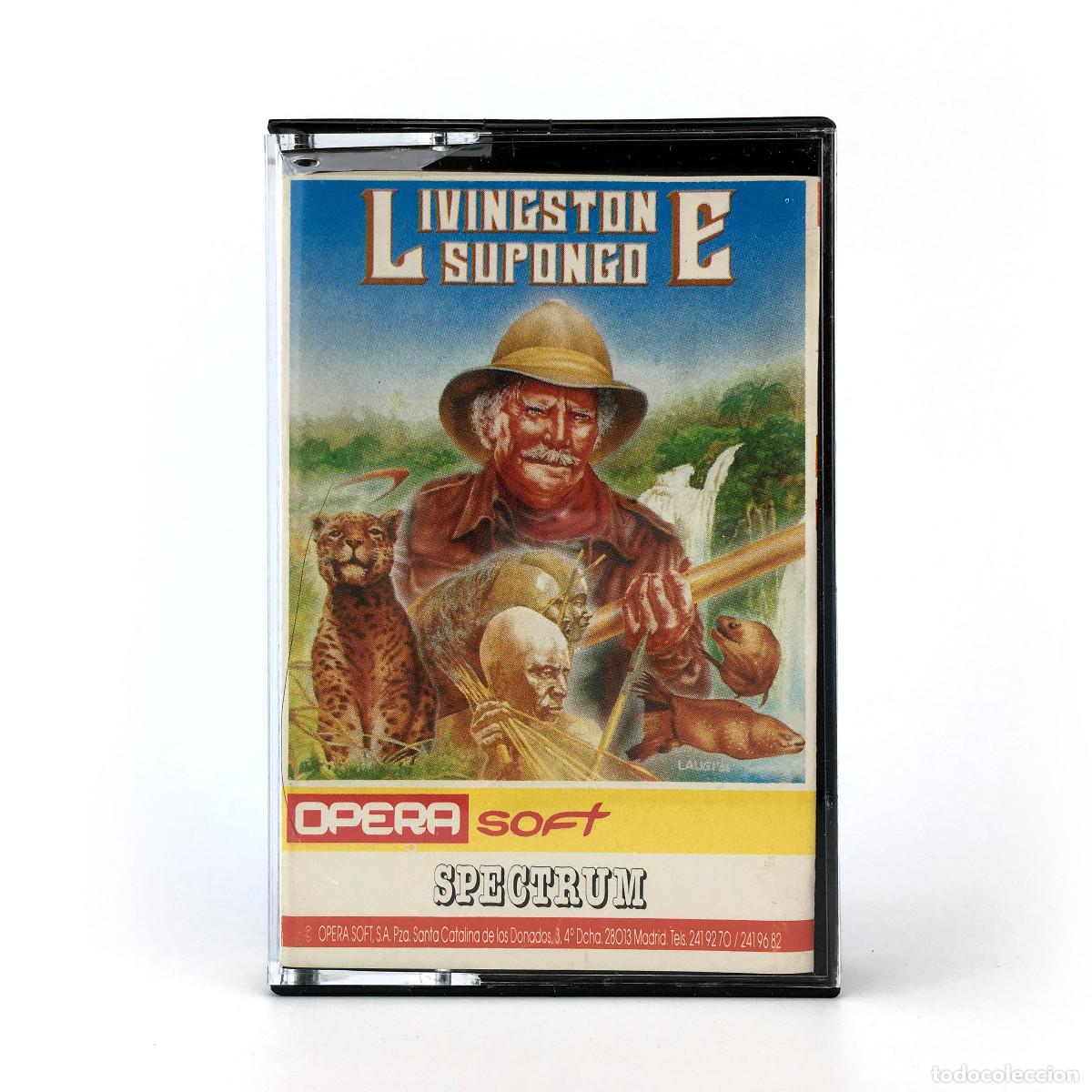 Videojuegos y Consolas: LIVINGSTONE SUPONGO OPERA SOFT 1986 I PRESUME JUNGLA VIDEOAVENTURA JUEGO SINCLAIR SPECTRUM CASSETTE
