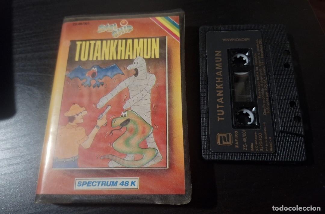 Videojuegos y Consolas: JUEGO SPECTRUM 48K CON ESTUCHE - TUTANKHAMUN - ZAFIRO 1984