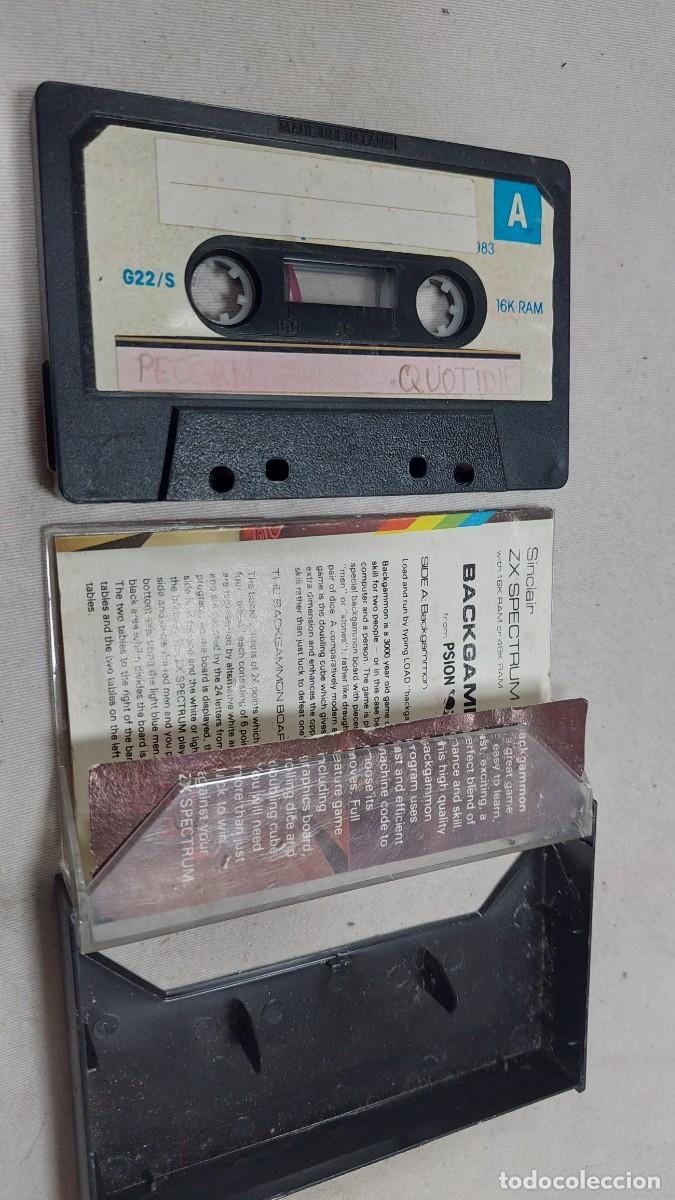 Videojuegos y consolas: Cassette backgammon Sinclair Zx spectrum - Foto 2
