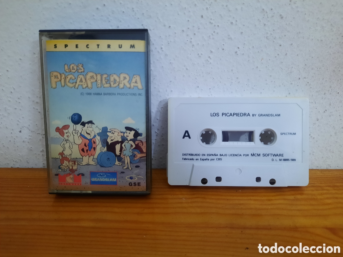 Videojuegos y Consolas: Cinta Cassette Spectrum - Los Picapiedra
