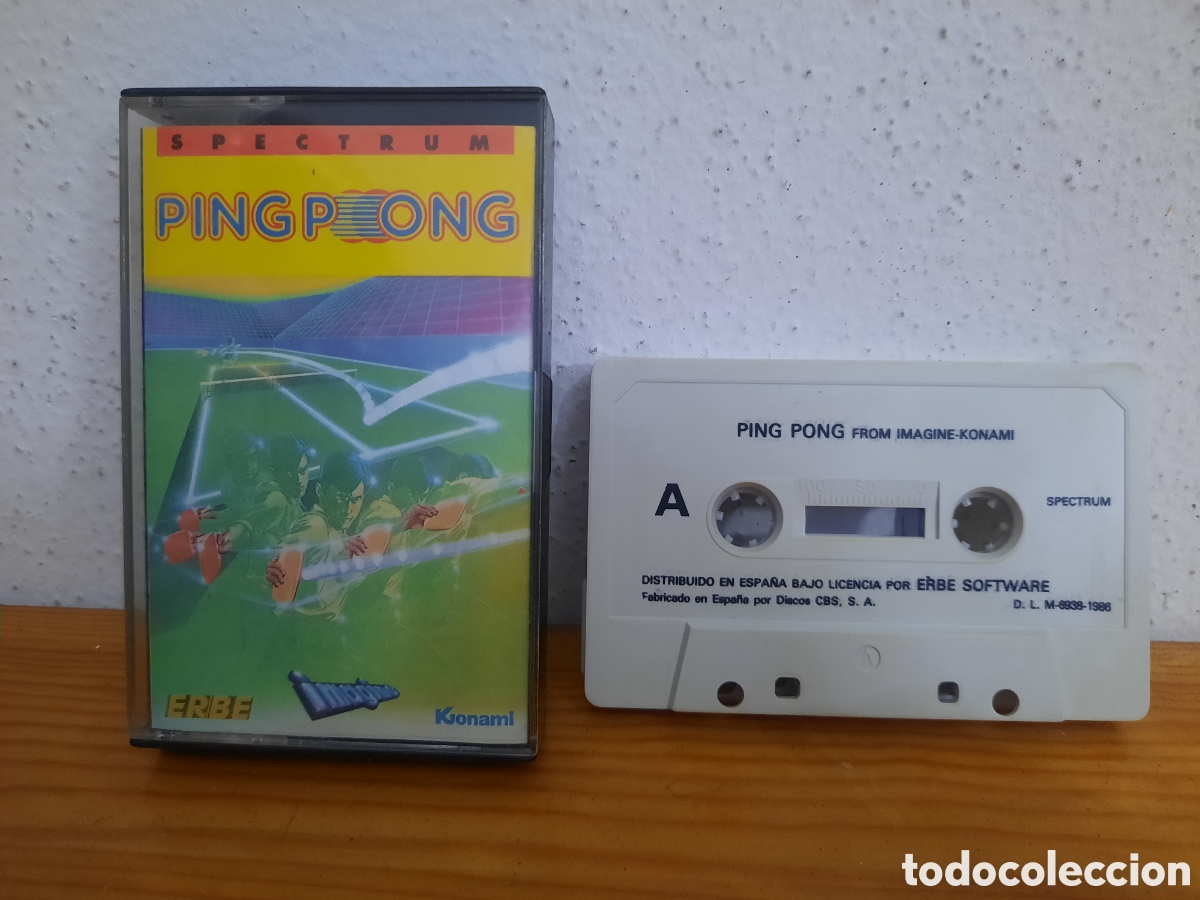 Videojuegos y Consolas: Cinta Cassette Spectrum Ping Pong.