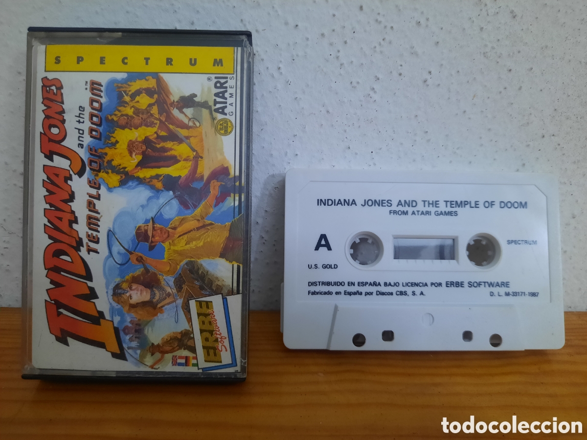 Videojuegos y Consolas: Cinta Cassette Spectrum - Indiana Jones