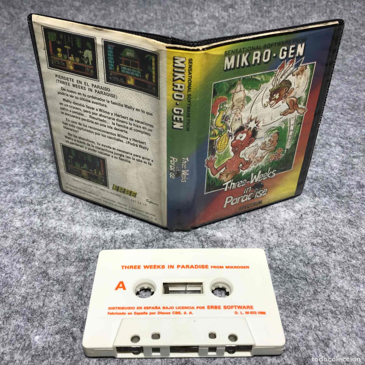 Videojuegos y consolas: THREE WEEKS IN PARADISE SINCLAIR ZX SPECTRUM - Foto 1