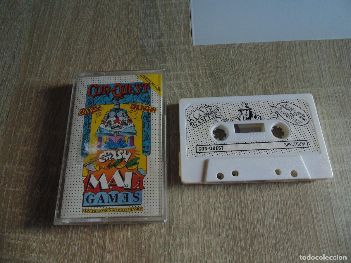 Videojogos e Consolas: Juego Spectrum. Con-quest. MAD / Mastertronic.