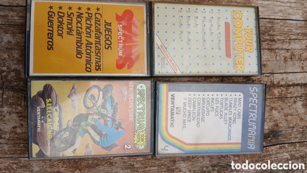 Videojuegos y consolas: Lote de 4 cintas de juegos para ZX Spectrum Vendo lote de 4 cassettes originales para ZX Spectrum.