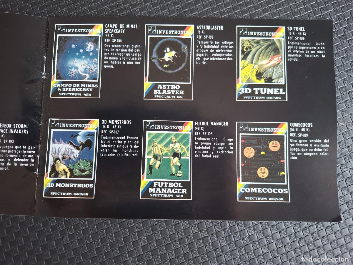 Videojuegos y consolas: Cat&aacute;logo programas Spectrum de Investronica hacia 1983 - Foto 3