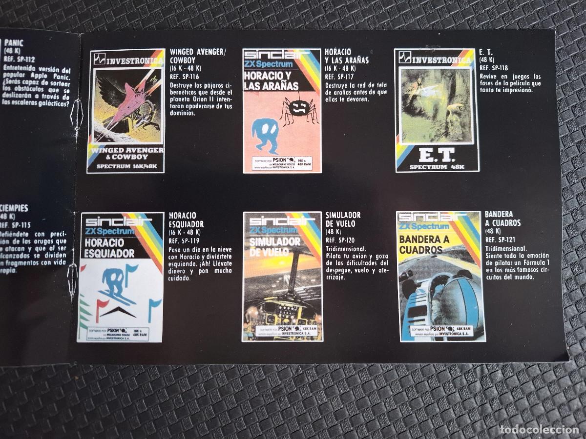 Videojuegos y consolas: Cat&aacute;logo programas Spectrum de Investronica hacia 1983 - Foto 5