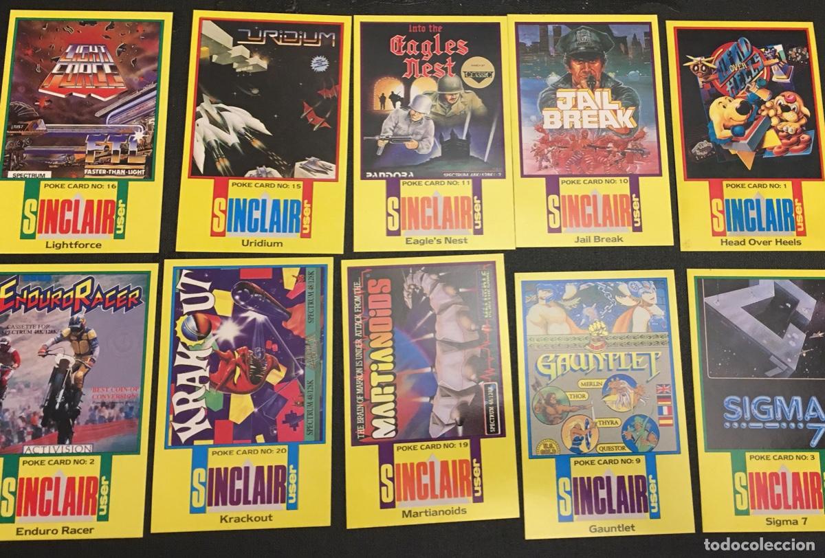 Videojuegos y consolas: 10 Tarjetas Poke Card Sinclair User (varios juegos)