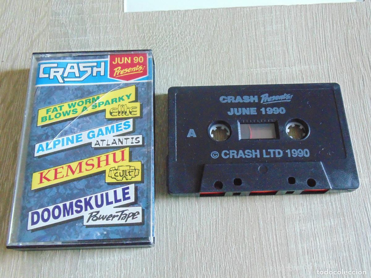 Videojuegos y consolas: Cinta Revista Sprectrum. Crash n&ordm; 89. Junio 1990. Crash.