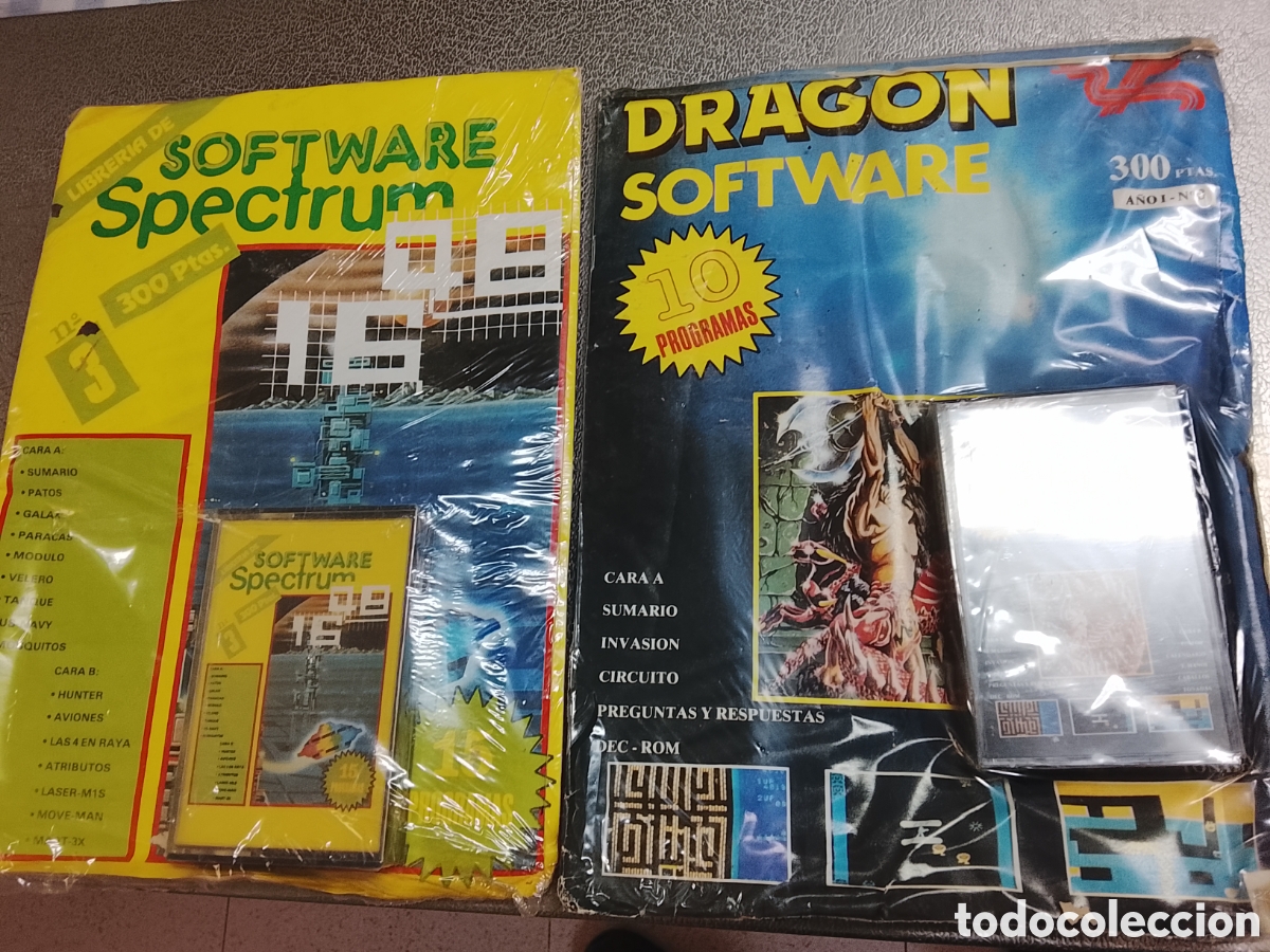 Videojuegos y consolas: 2 fasc&iacute;culos spectrum sin abrir