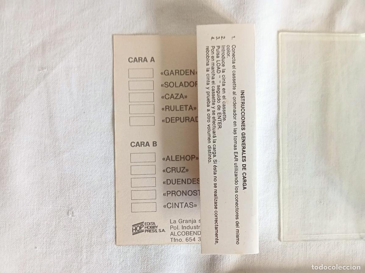 Videojuegos y consolas: Cassette Microhobby N&uacute;mero 4 ZX Spectrum - Foto 8