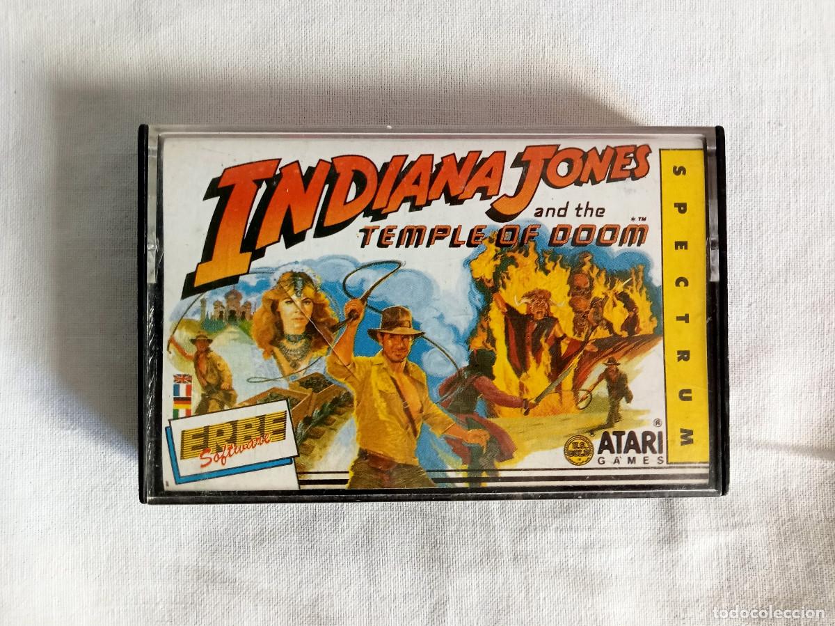 Videojuegos y consolas: INDIANA JONES AND THE TEMPLE OF DOOM &ndash; VIDEOJUEGO ZX SPECTRUM &ndash; OCEAN / ERBE &ndash; JUEGO ORIGINAL