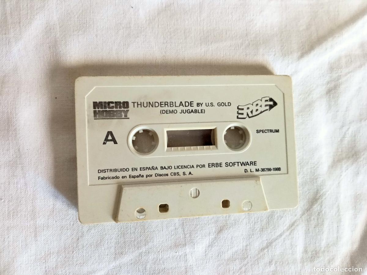 Videojuegos y consolas: Cinta Microhobby Thunderblade Silver Gun Cargadores Typhoon Operation Wolf Artura ZX Spectrum