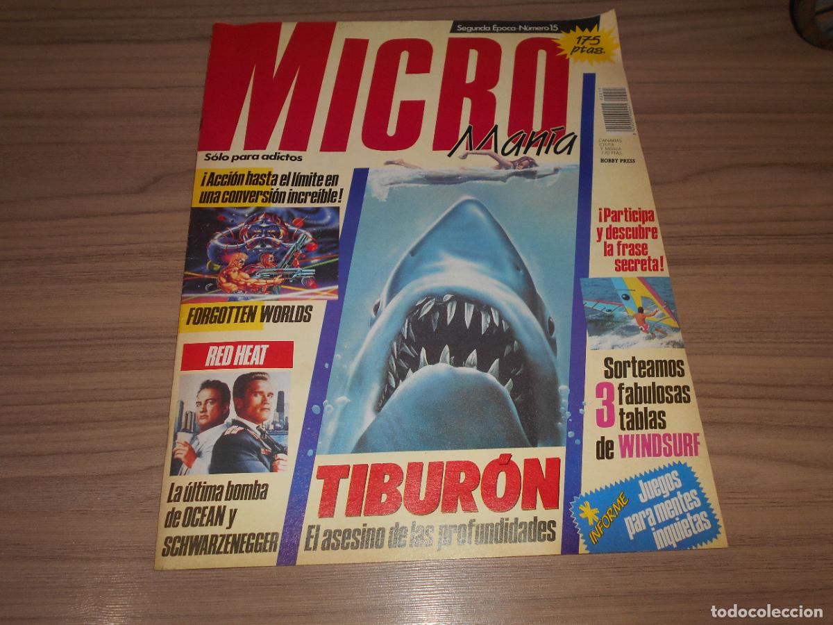 Videojuegos y consolas: Revista MICROMANIA n&ordm; 15 AGOSTO 1989 Micro Mania MSX - SPECTRUM - SEGA - COMMODORE - ATARI Etc...