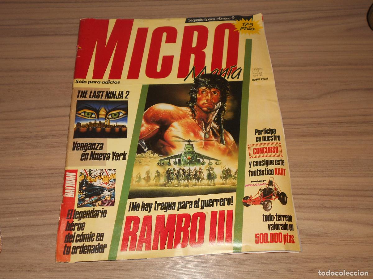 Videojuegos y consolas: Revista MICROMANIA n&ordm; 9 FEBRERO 1989 Micro Mania MSX - SPECTRUM - SEGA - COMMODORE - ATARI Etc...