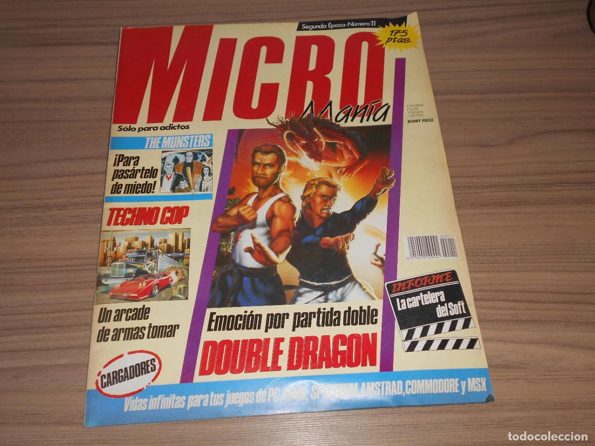Videojuegos y consolas: Revista MICROMANIA n&ordm; 11 ABRIL 1989 Micro Mania MSX - SPECTRUM - SEGA - COMMODORE - ATARI Etc...