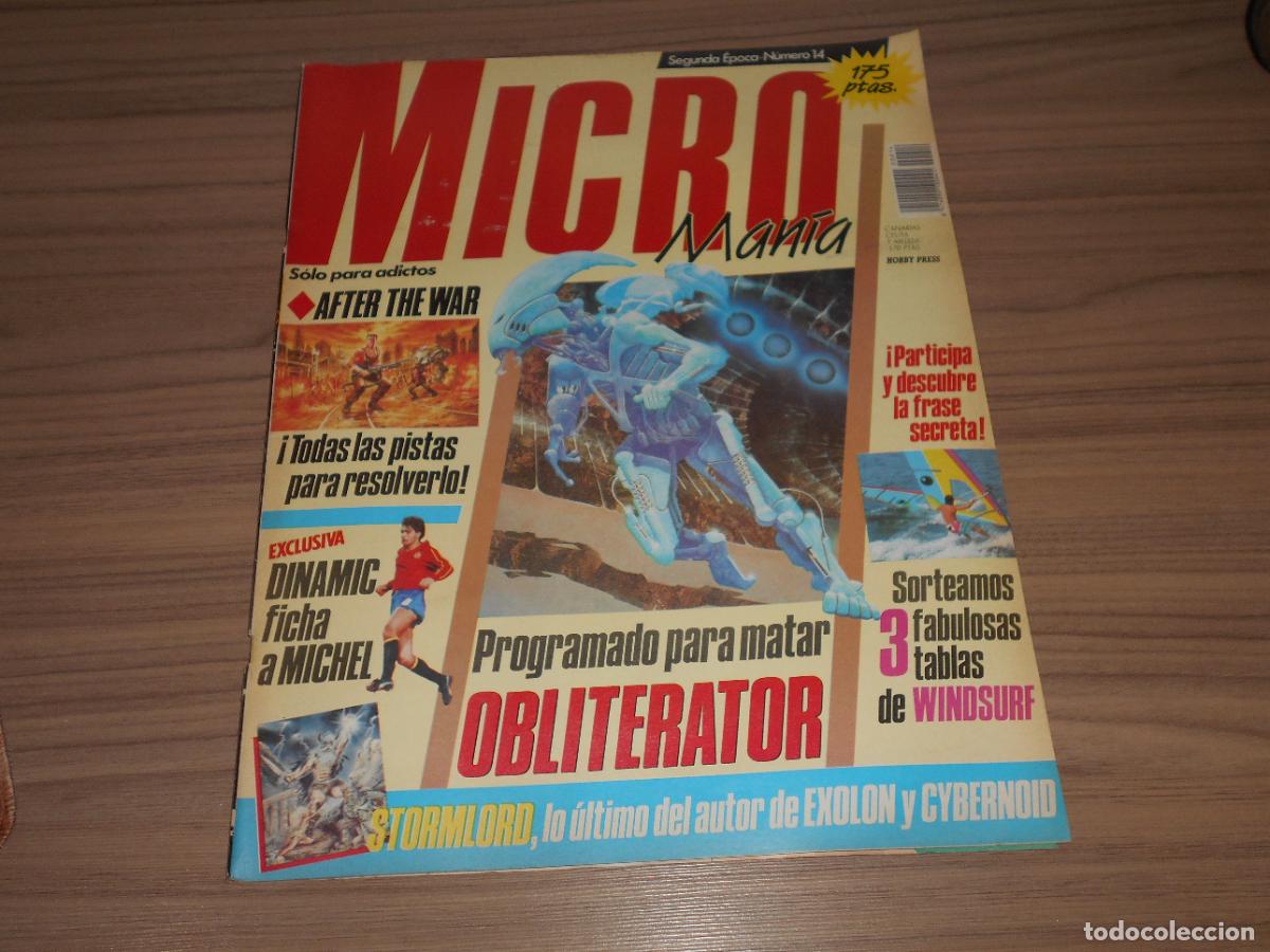Videojuegos y consolas: Revista MICROMANIA n&ordm; 14 JULIO 1989 Micro Mania MSX - SPECTRUM - SEGA - COMMODORE - ATARI Etc...