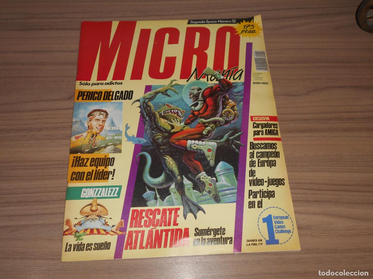 Videojuegos y consolas: Revista MICROMANIA n&ordm; 12 MAYO 1989 Micro Mania MSX - SPECTRUM - SEGA - COMMODORE - ATARI Etc...