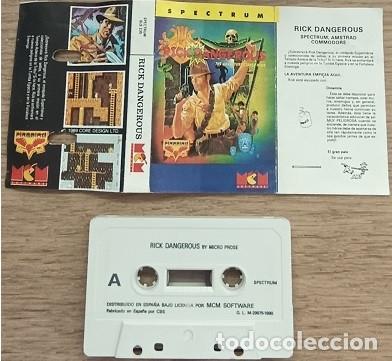 Videojuegos y consolas: Rick Dangerous Cassette Spectrum Core Design Edici&oacute;n Espa&ntilde;ola