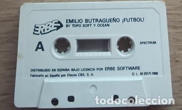 Videojuegos y consolas: Emilio Butrague&ntilde;o F&uacute;tbol - Cassette Spectrum Topo Edici&oacute;n Espa&ntilde;ola