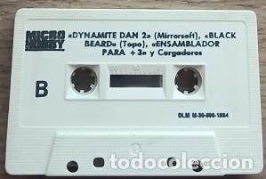 Videojuegos y consolas: Microhobby 43 - 3d Construction Kit - Robozone - Dynamite Dan 2 - Black Beard Cassette Spectrum - Foto 1