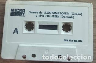 Videojuegos y consolas: Microhobby 46 - Los Simpsons - Pit Fighter - Ratas del Desierto - Senku Cassette Spectrum
