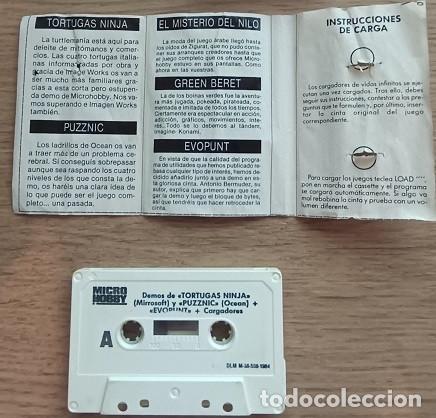 Videojogos e Consolas: Microhobby 31 - Tortugas Ninja - Puzznic - Green Beret - El Misterio del Nilo Cassette Spectrum
