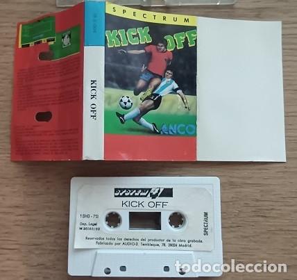 Videojuegos y consolas: Kick Off Cassette Spectrum Anco Edici&oacute;n Espa&ntilde;ola